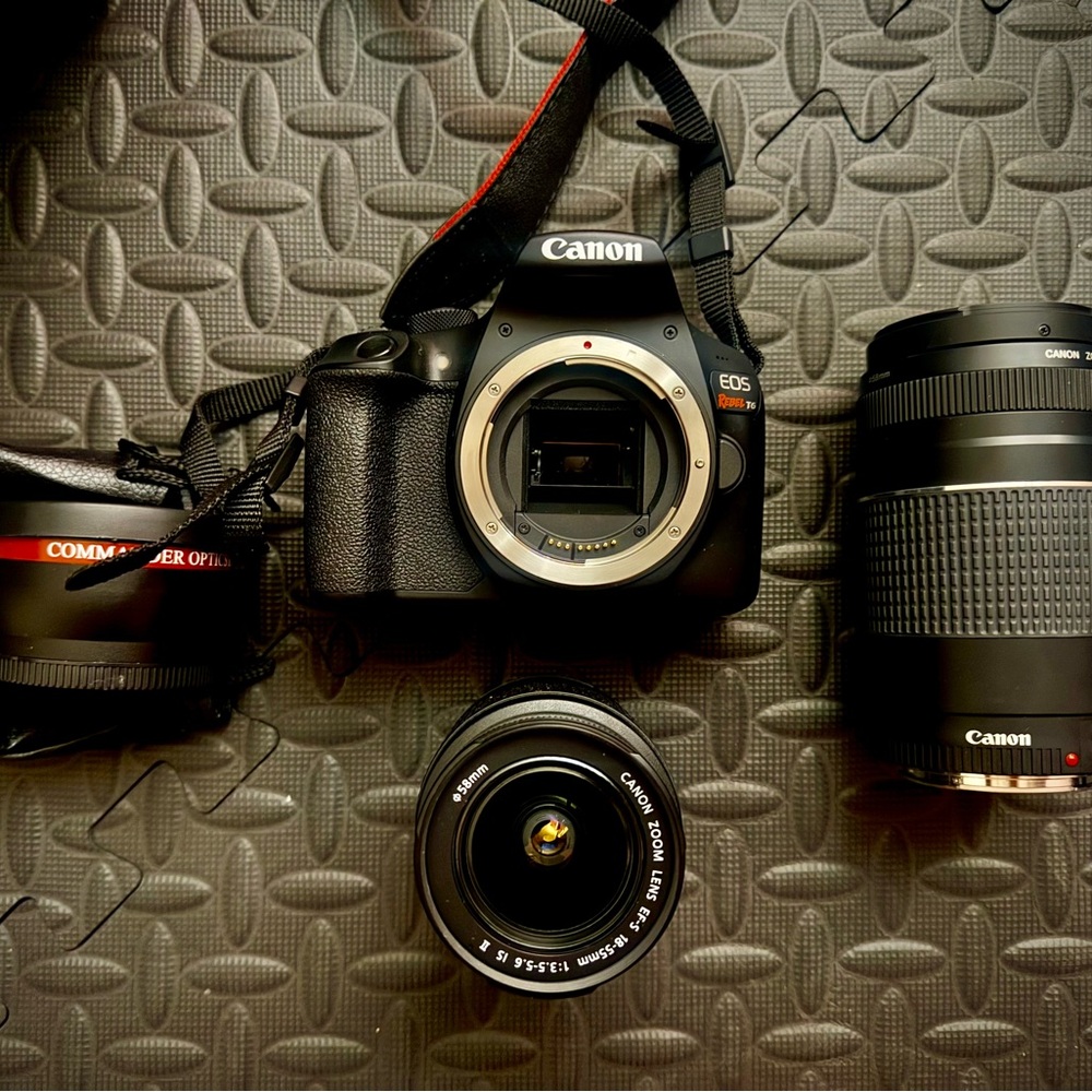 Canon EOS Rebel T6 DSLR Camera